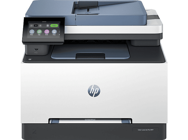 Impresora multifunción - HP LaserJet Pro 3302fdw, Láser,Color, Wi-Fi, Impresión a doble cara, Pantalla táctil CGD, Wolf Pro Security, Gris
