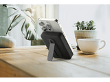 Powerbank - CellularLine Mag Stand, 10000 mAh, 20 W, Carga inalámbrica, USB C, Negro