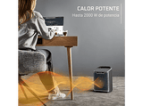 Calefactor - Rowenta Instant Comfort, 2000 W, 4 modos, 35 m², Muy silencioso, Antivuelco, Apagado automático, Temporizador, Modo Eco, Compacto, Azul