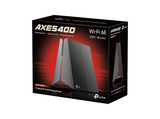 Router - TP-Link Archer GXE75, 2402 Mbps, MU-MIMO, Tri-Band WiFi 6E, 4 Antenas, Iluminación LED RGB, Negro
