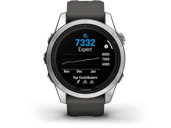 Reloj deportivo - Garmin Fénix 7 S Pro, Negro, Carga Solar, 108-182 mm, 1.2", Multideporte, GPS