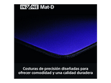 Alfombrillas gaming - Sony INZONE Mat-D, Fnatic, Deslizamiento de alta velocidad para FPS, Antideslizante, Grosor 4mm, 480 x 400 mm, PC, D700, Negro