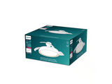 Ventilador de techo - Philips Bliss (2026), 28 W, 6 Velocidades, Aspas retráctiles, 106 cm, 4500 lúmenes regulables, Mando a distancia, Blanco/Dorado