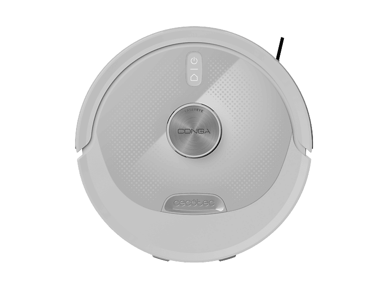 Cecotec Conga M60 Pearl Navegación láser 13000 Pa hasta 200 min App Bluetooth y WiFi 2,4 GHz depósito 350 ml/460 ml Pearl