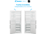 Frigorífico combi - Candy Fresco CCE3T620FW, 378 l, Total No Frost, 200cm, Iluminación LED, Blanco