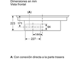 Placa inducción con campana integrada - Siemens EX875LX67E, 2 zonas Flex, 622m³/h, Negro
