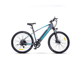 Bicicleta de Montaña - smartGyro Senda 2, Potencia 250W, Velocidad máx. 25 km/h, Autonomía 60km, 7 Velocidades, Eléctrica, Gris/Azul