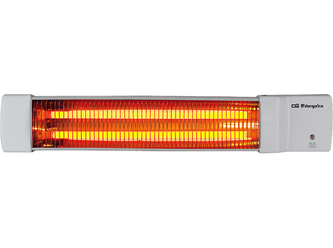 Estufa eléctrica de baño - Orbegozo BB 5002 Potencia 1200W 2 barras de cuarzo  Instalación en pared