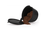 Cápsulas monodosis reutilizables - CMP París KA4557, 3 capsulas de polipropileno de café, Compatible con Dolce Gusto, Negro