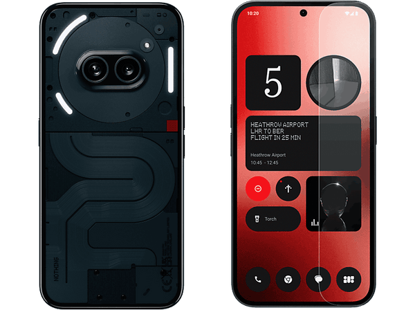 Móvil - Nothing Phone (2a), Negro, 128GB, 8GB RAM, 6.7", MediaTek Dimensity 7200 Pro, 5000 mAh, Android