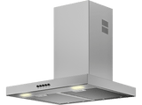Campana decorativa - Beko BHCB61622BXH, 3 Niveles Ventilador, 613 m³/h, 60 cm, Libre Instalación, Acero Inoxidable