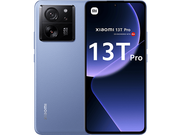 Móvil - Xiaomi 13T Pro, Azul, 1 TB, 16 GB RAM, 6,67" 144Hz 6.67" CrystalRes AMOLED DotDisplay, Mediateck Dimensity 9200+, 5000 mAh, Android