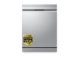 Lavavajillas - LG DF375HVS, 14 servicios, 10 programas, 60 cm, LED táctil, Tercera bandeja, TrueSteam™, QuadWash™, Inox antihuellas