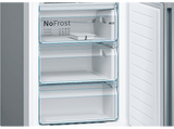Frigorífico combi - Bosch KGN39VIDA, No Frost, 203 cm, 368 l, Cajón VitaFresh, Iluminación LED, Inox 
