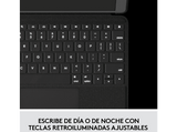 Funda con teclado - Logitech Folio Touch, Para iPad Air/Pro (4a generación), 11, QWERTY, Gris Oxford