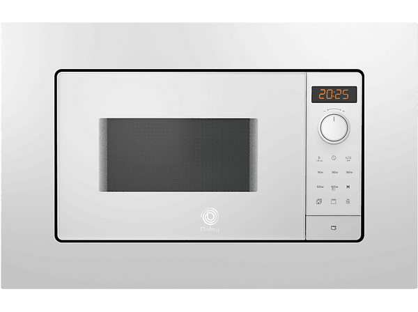 Microondas integrable - Balay 3CG6142B4, 800W, 5 niveles, Limpieza hidrolítica, Control deslizante, 20 l, Blanco
