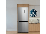 Frigorífico americano - Cecotec Bolero CoolMarket 4D 474 Inox E, T474 L, Total NoFrost, Fresh Flex, Compresor Inverter, Ultrasilencioso 35 dB, Inox