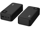 Powerbank - Isy IPP-27000, 27000 mAh, 2x USB-C, 1x USB-A, LED-Display, Negro