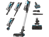 Aspirador escoba - Hoover HF9 MASCOTAS, Cepillo Anti-Enredos y Mascotas, Posición Parking, Luz LED, Autonomía 30 min, 0.7L, 5 años Garantía, Azul