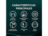 Frigorífico americano - Hisense RS3P558NEIC, Total No Frost Multi Air Flow, 178.6 cm, 544 l, Inox