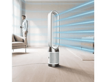 Ventilador sin aspas - Dyson TP11 Purifier Cool™ PC1, Filtro HEPA H13 y Carbón activo, Mando a distancia y Control por APP, Plata
