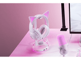 Auriculares gaming - Razer Kraken Kitty V2, Circumaurales, Bluetooth, Micrófono, Blanco