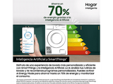 Lavadora secadora - Samsung WD90DG5G34BEEC, 9kg/5kg 1400 rpm, 13 programas, AI Ecobubble™ Clase E/A-10%, fondo reducido, Blanco