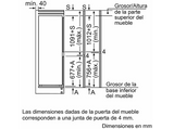 Frigorífico combi integrabe - Balay 3KIE712F, No Frost, 177.2 cm, 260 l, Cajón Fresh, Blanco