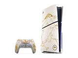 Consola - Sony PS5 Slim Standard (Edición GOLD limitada: Ghost of Yōtei), 1 TB SSD, 4K, 1 mando, Chasis D + Código de descarga de juego Ghost of Yōtei