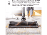 Aspirador escoba - LG A9T-PRIME1C, 260W de succión, sistema de autovaciado y sistema de compresión de polvo, 4 h, Beige