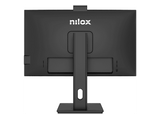 Monitor gaming - Nilox NXM24RWEB0265, 23.8 Full-HD, 120 Hz, 4 ms, IPS, Altura Ajustable, USB-C, Webcam Integrada, Negro