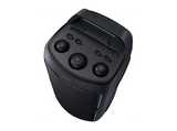 Altavoz de gran potencia - Samsung MX-ST40F/ZF, Portátil para fiestas, Asa de transporte y ruedas, Iluminación personalizable, Aut 12h, 160 W, Negro