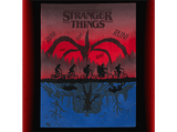 Manta eléctrica - Daga Stranger Things cm 160x120, 150 W, 6 Temperaturas, Sistema Electro Block, Rojo y azul