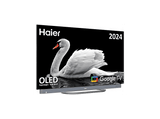 TV OLED 65 - Haier C90 Series H65C900UX, Smart TV (Google TV), HDR 4K, Altavoz Frontal Harman Kardon, Dolby Atmos-Vision, Gaming 120Hz, Plata