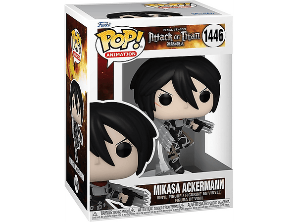 Figura Funko Pop! - Attack on Titans: Mikasa Ackerman, Vinilo, 9.5 cm, Multicolor