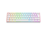 Teclado gaming - ISY IGK-5100-WT-ES, Mini RGB, Mecánico, Cable, Teclas iluminadas, Blanco