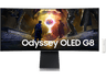 Monitor gaming - Samsung Odyssey G8 LS34DG850SUXEN, 34 " UWQHD, 175 Hz, 0.03 ms, OLED, Curvo, FreeSync Premium Pro, Altura ajustable, Plata