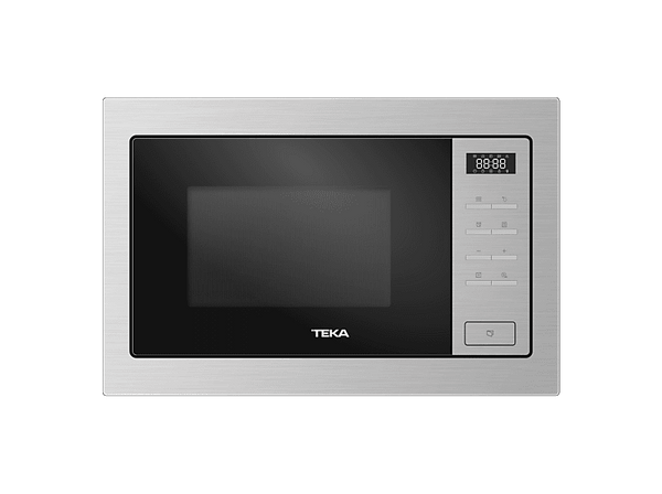 Microondas con grill integrable - Teka MSEG 825 FI SS, 900W, 5 Niveles potencia, 23.6 l, 3 funciones cocinado, 10 menus, Acero inoxidable