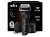 Afeitadora - Braun Afeitadora eléctrica Series 9 Sport 9150cc, Centro de carga y limpieza SmartCare 5 en 1, Wet&Dry, Autonomía 60 min, Negra