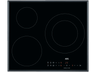 Placa de inducción - AEG ILB63306FB, 3 zonas, Zona grande 32 cm, Biselada, 60 cm, Negro