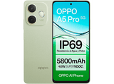 Móvil - OPPO A5 Pro, 5G, Olive Green, 256 GB, 8 GB RAM, 6.67 LCD, Mediatek Dimensity 6300, 5800 mAh