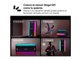Altavoz de gran potencia - LG XBOOM Stage 501 AI, 220 W, Batería 25h Autonomía, Bluetooth, Luces LED, Efectos DJ, Karaoke, Efectos de Voz, IPX4, Negro