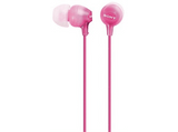 Auriculares de botón - Sony MDR-EX15LPPI, 8Hz - 22.000Hz, 100dB/mW, Botón, Tapones de Silicona, Iman de Neodimio, Rosa