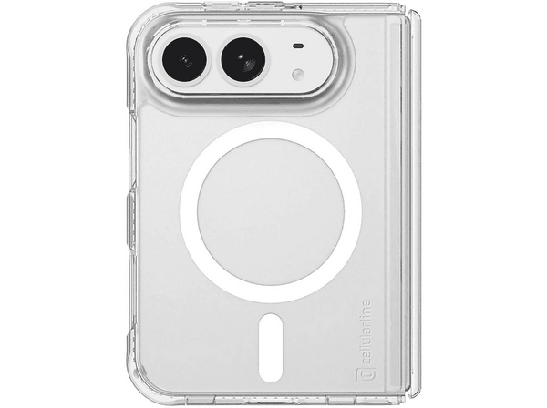 Funda móvil - CellularLine Ultra Strong Mag, Para Apple iPhone 18 Ultra, MagSafe, Carga inalámbrica, Anti impactos, Antibacteriana,Transparente