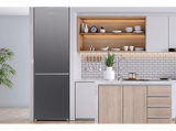 Frigorífico combi - Cecotec Bolero CoolMarket Combi 356 Grey Glass D, Total No Frost, 200 cm, 356 l, Inverter Plus, Puertas de cristal, Grey Glass