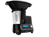 Robot de cocina - Moulinex ClickChef HF4SPR30, 5 programas, 32 funciones, 13 vel., 7 accesorios, Libro recetas