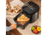 Freidora de aire - Cecotec Cecofry&Grill Smokin'Prime 8500, 8,5L, Plancha, Grill, Doble Resistencia, Ahumador integrado, 40-200°C, 10 Menús, Negro