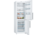 Frigorífico combi - Bosch KGN36XWDP, 324 l, No Frost, 186 cm, Pantalla LED, Blanco