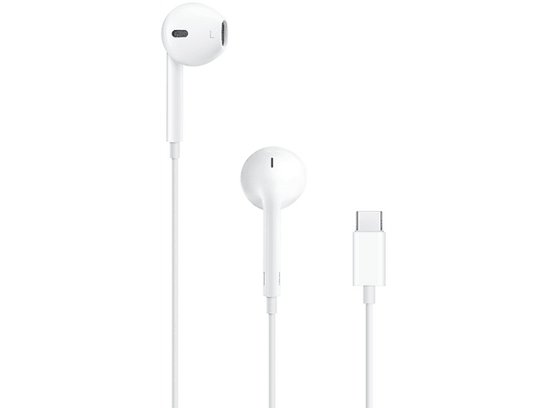 APPLE EarPods, Auriculares de botón, Cable, USB-C, Micrófono, Blanco