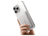 Powerbank - Baseus PicoGo AM41 Ultra-fina, 5000 mAh, 20W, Carga magnética, Con cable Tipo C 60W, Carga Pass-Through, Carga rápida, Blanco Titanium